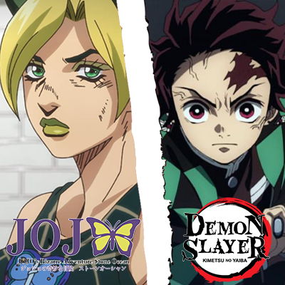 AoAShow's tweet photo. Adding JoJo and Demon Slayer to the lineup this week! Get Hyped!! #jojopart6 #DemonSlayer https://t.co/ftsVsjsRAt