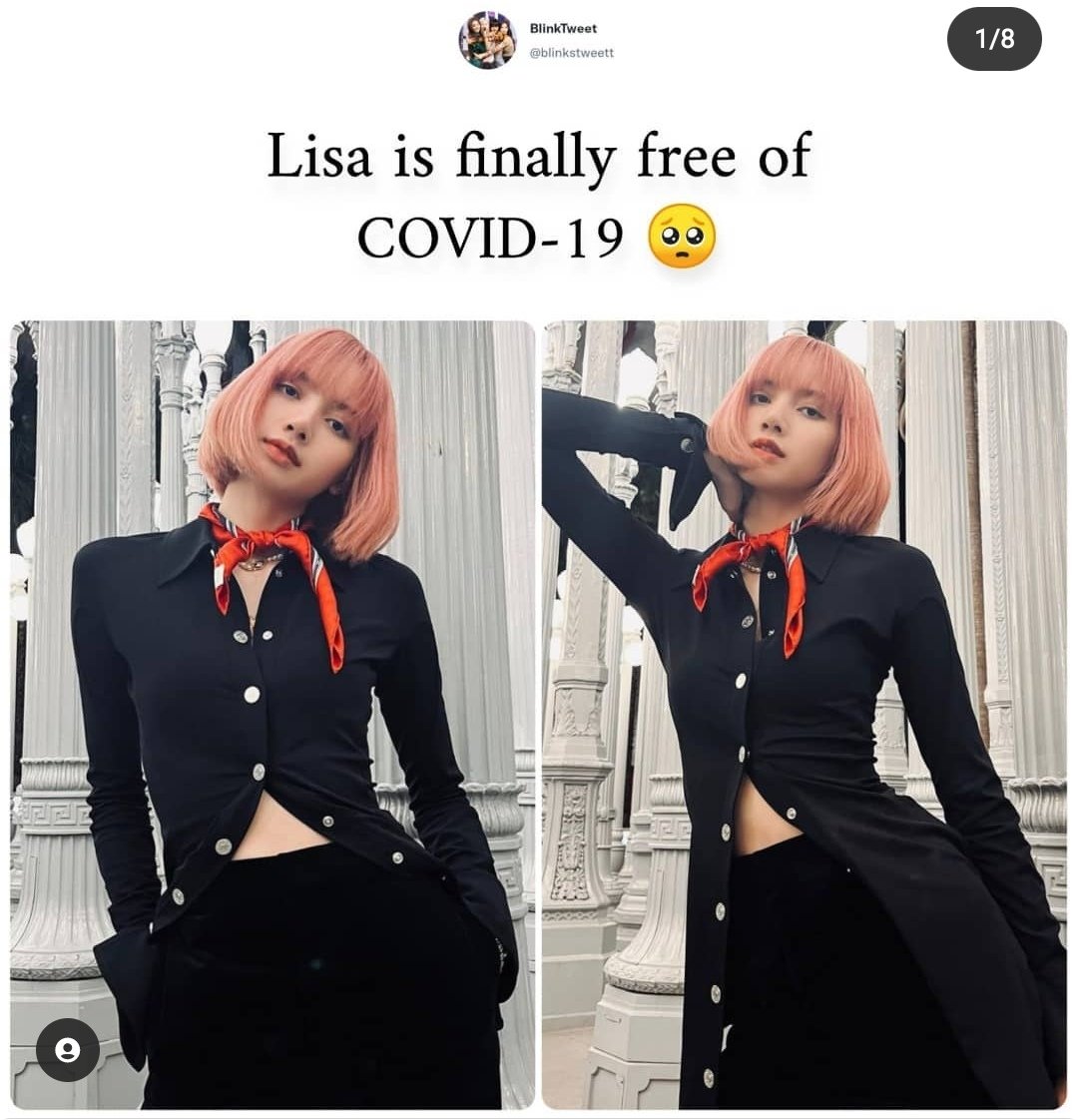 jenlili_m's tweet photo. LISA IS COVID FREE!!! I REPEAT LISA IS COVID FREE!
#LISAXCELINE #LISA1stCollection #lisablackpink #LISARUNWAYDEBUT #lisacovid #lisa #blackpink
©©© https://t.co/tZ4X4dhsF2
