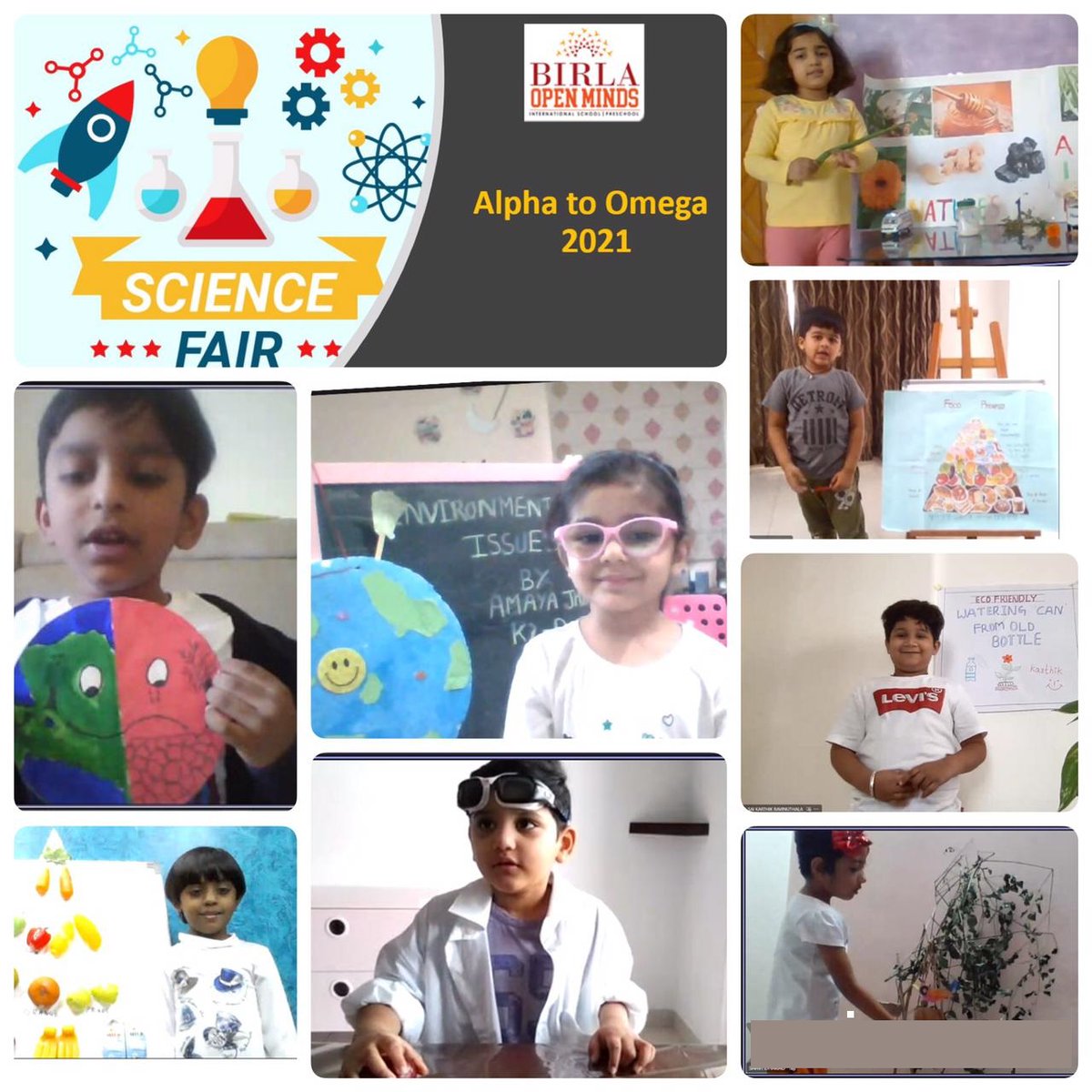 BirlaOpenMinds's tweet photo. Equipped with his five senses, man explores the universe around him and calls the adventure “Science” - Edwin Powell Hubble.
Our learners of Pre primary to Grade 2 showcased their scientific attitude by unveiling interesting and innovative experiments
#AlphaToOmega
#sciencefair https://t.co/q34YVr35DW
