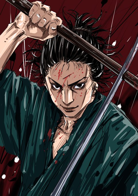 アニメ塗りバガボンド。

この描き方エロ絵もカッコいい絵も描ける😚 