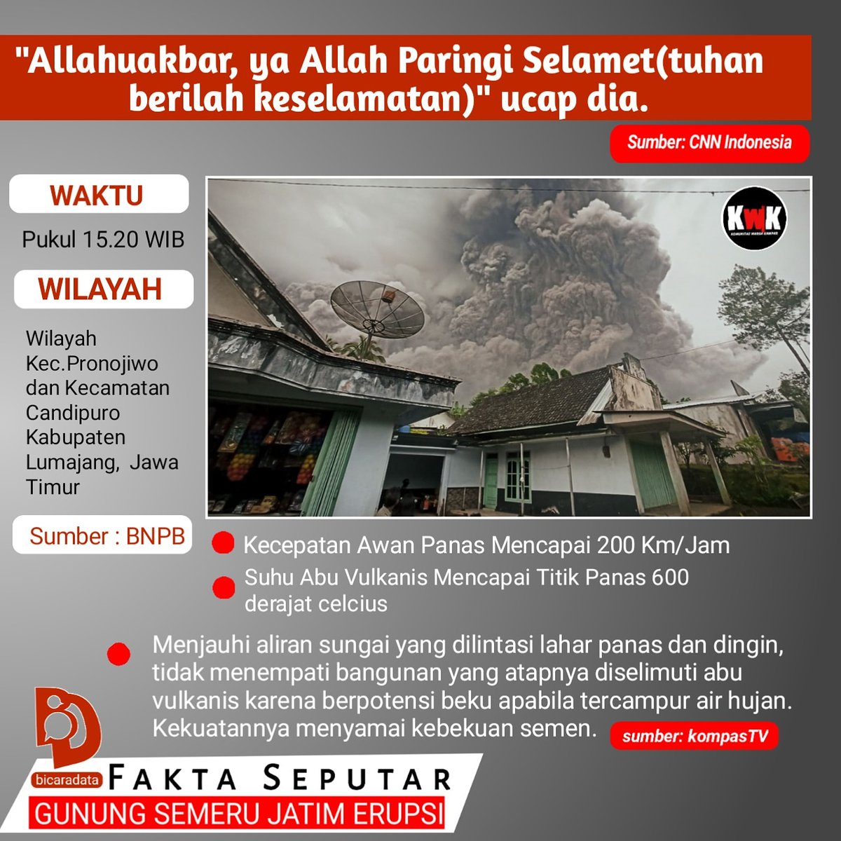 kwk_net's tweet photo. #semeru #semeruerupsi #semerumeletus  kepadaNya meminta perlindungan! https://t.co/VZbunFrkfq