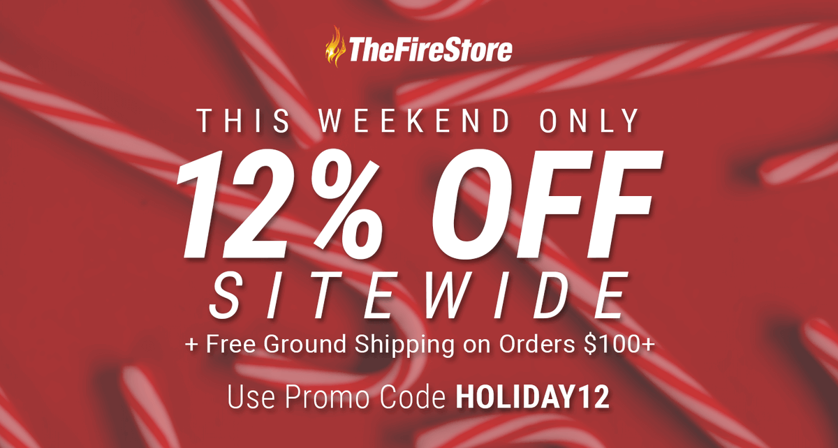 TheFireStore's tweet photo. 🔥This weekend only, use promo code: HOLIDAY12 for 12% off sitewide! Save on @MSAsafety Cairns, @protech8, @MajesticHoods, @Streamlight, and more + get free ground shipping on orders $100+ >> https://t.co/DpFyuljvqC
#firefighter #firehelmets #firefightertools #thefirestore https://t.co/AJ76Wx5oBk