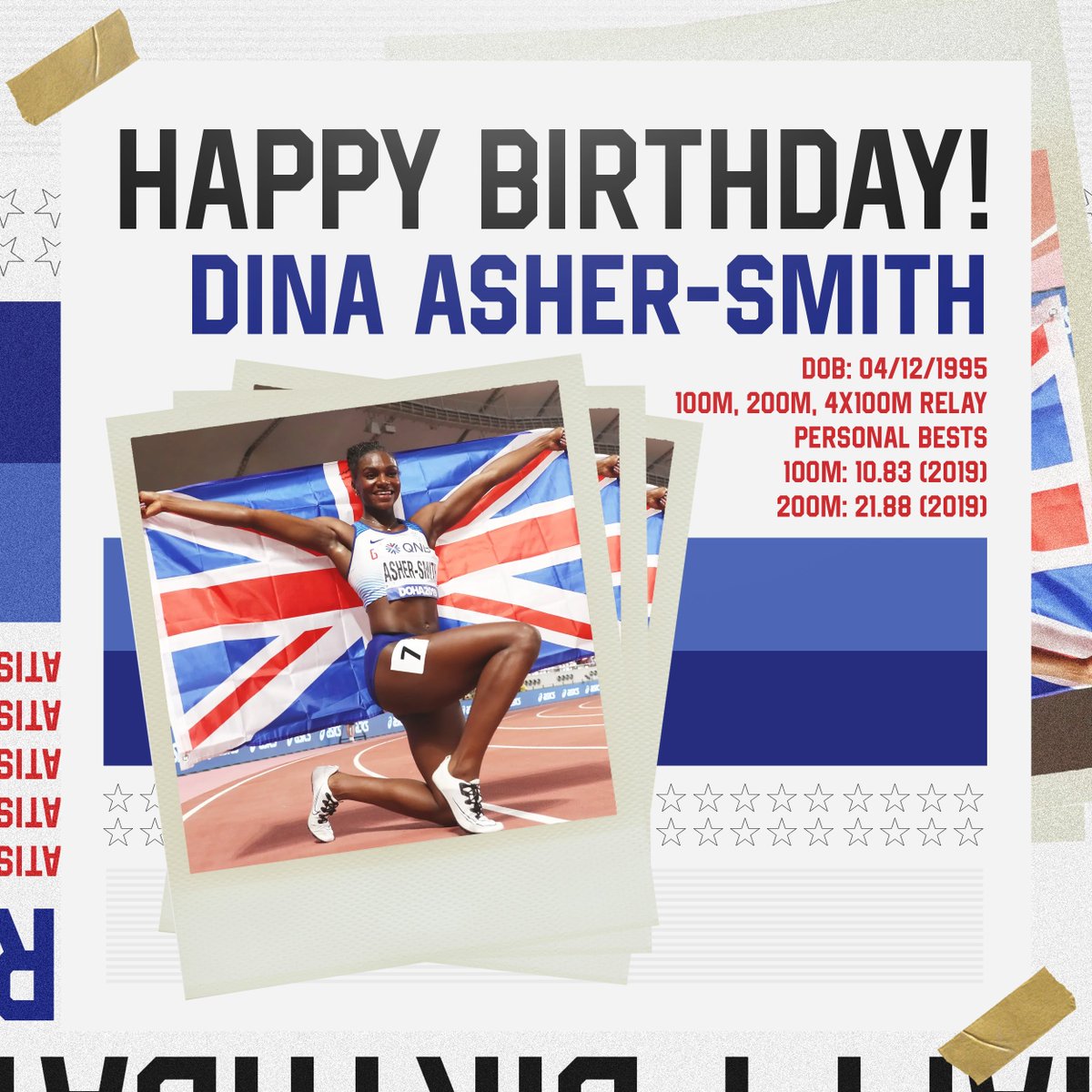 BritAthletics's tweet image. Happy birthday to this superstar 🌟

Have a wonderful day @dinaashersmith 🥳