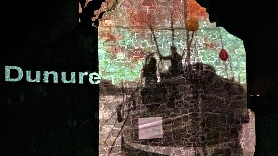 Studio_FV's tweet photo. #StudioFV snaps @UniWestScotland students' evocation #Dunure's fishing past #SouthAyrshire @lizfable @UWSmedia #NewMediaArt #ProjectionArt #ProjectionMapping @Intercult @IKM_Gdansk @EUErasmusPlus #HellenicEducationAssociation #digitalskills #informaleducation #BridgingDigital https://t.co/LSYOhBjEGY