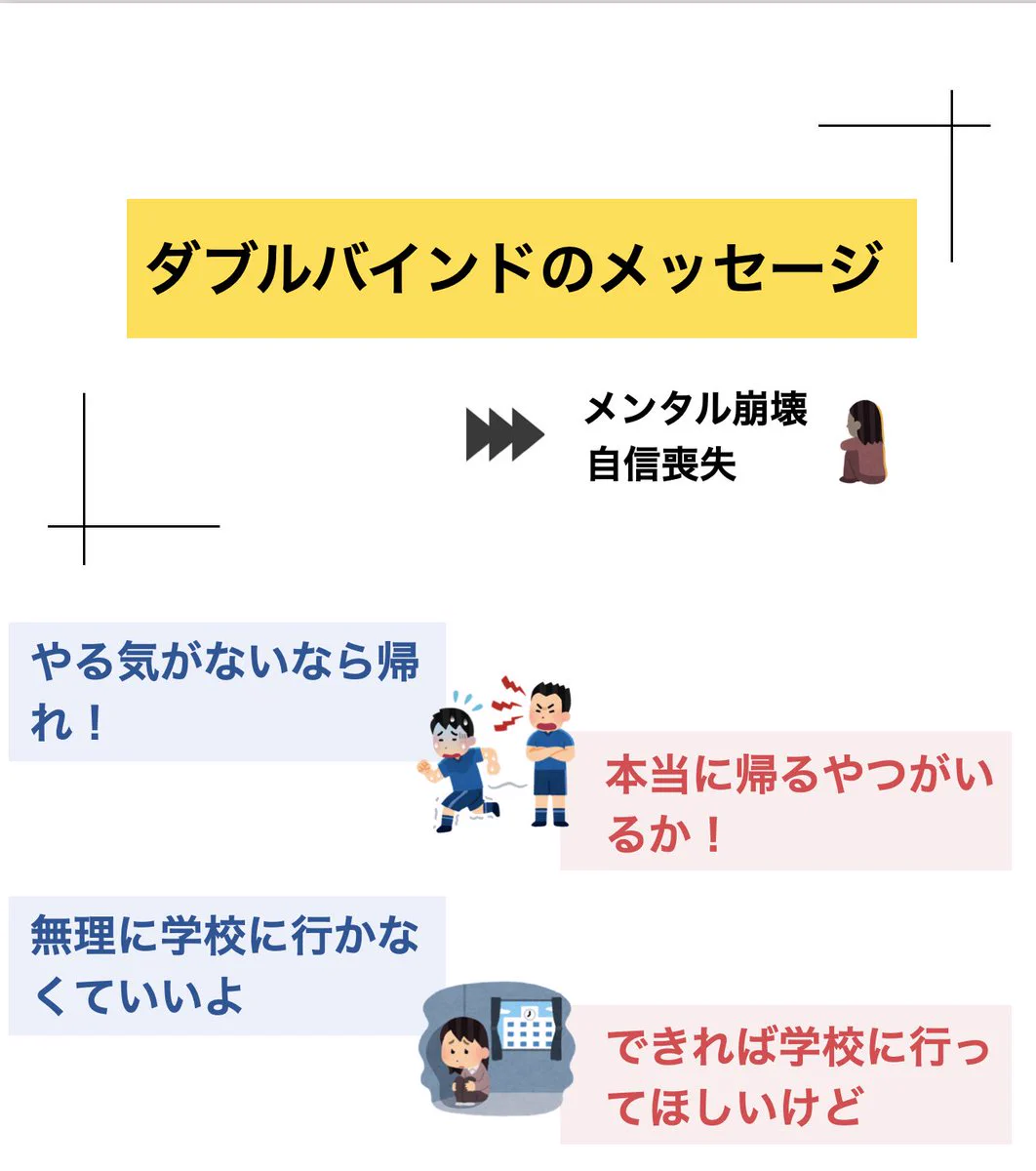 教員は指導を間違ってはいけない！「帰れ！」の後の「帰るな！」はご法度！