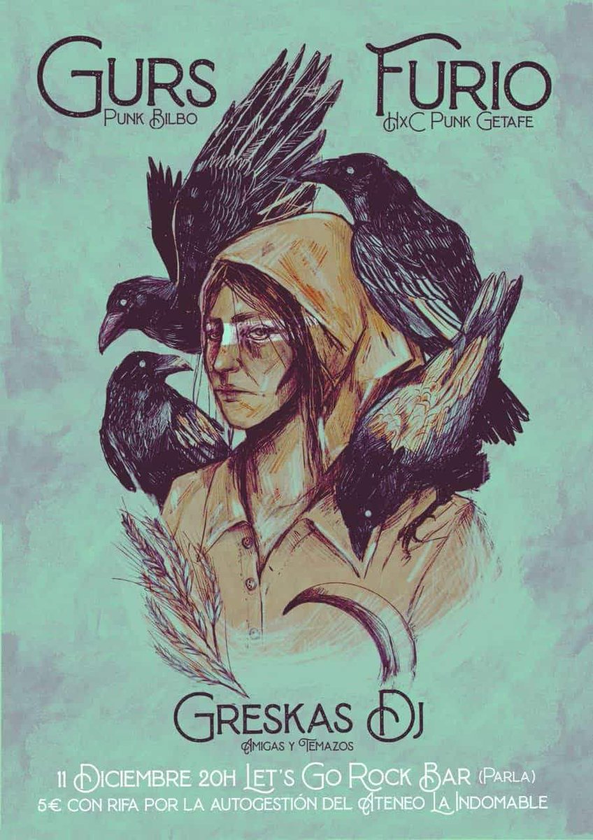 El próximo sábado 11 de diciembre tenemos este conciertazo para financiar #AteneoLaIndomable.

Sala Let's Go de #Parla
🕣20:00h
📍c/ San Roque 57 (Parla)

¡¡Os esperamos!!