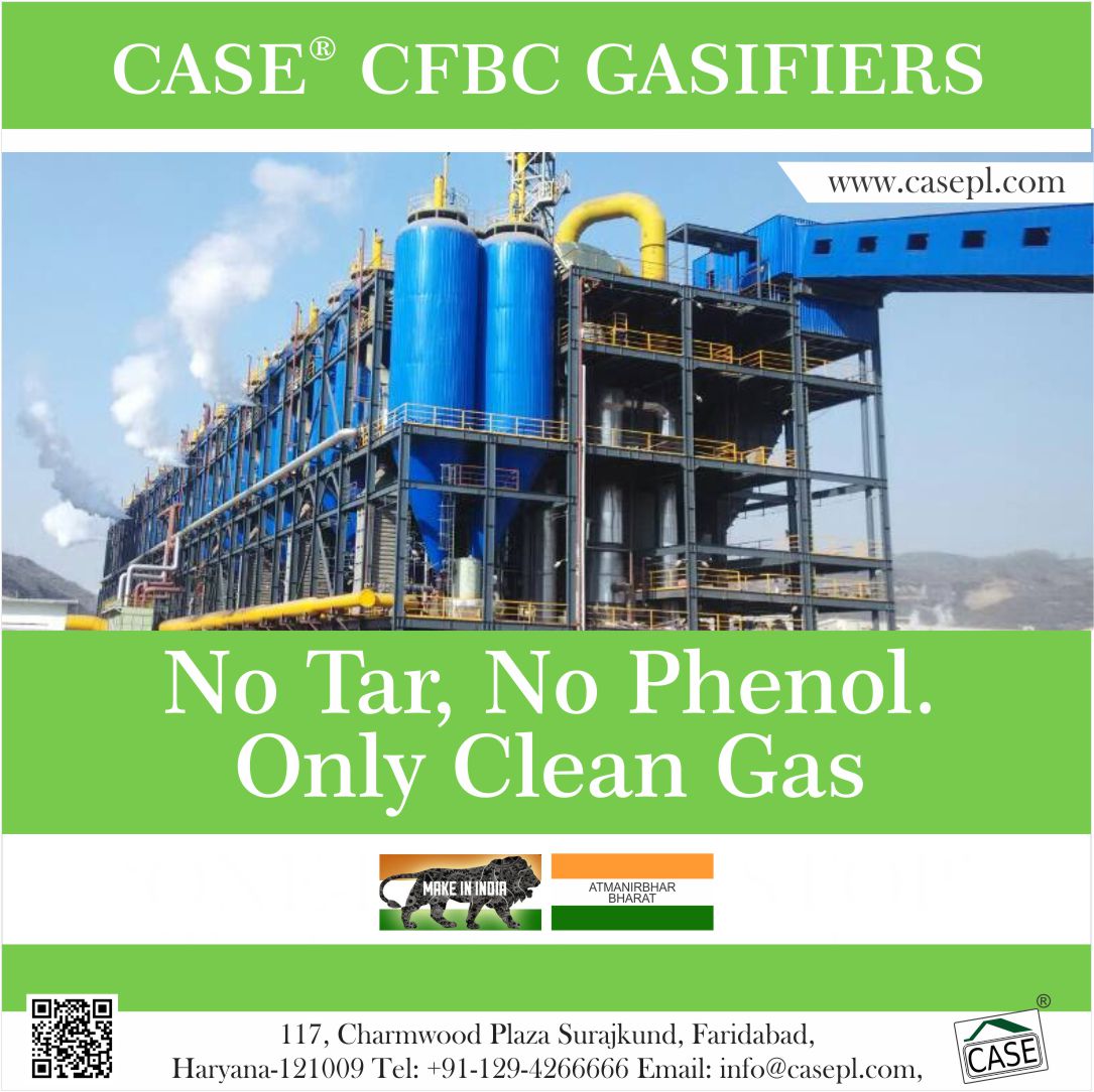 CASEIndia's tweet photo. With CASE CFBC Gasification Technology there is no discharge of tar, phenol-cyanogen waste-water; almost the same cleanness as natural gas.
#zerotar #zerophenol #gasification #wastewater #naturalgas #phenol #cyanogen #cleangas #technology #casecoalgasifier #CFBCgasifier https://t.co/UiSoSH0cFq