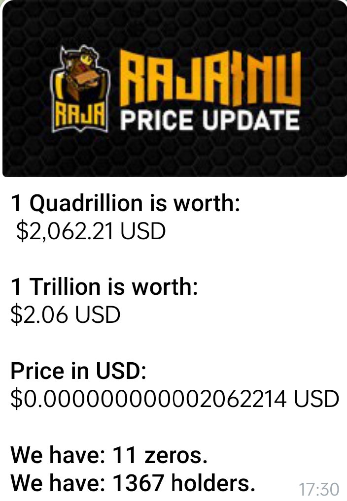 AstroCrypto89's tweet photo. @RajaInu at huge discount- Updates

🚀Honey Pot Detector re-release early next week
📝CEX Listing very close!
🔥Weekly Burn over 4 Quadrillion!
👮Next security project announced that could be HUGE!

TG: https://t.co/w5xtwJsoM9

#RajaInu #RajaKnights https://t.co/WA1hRZq5qY