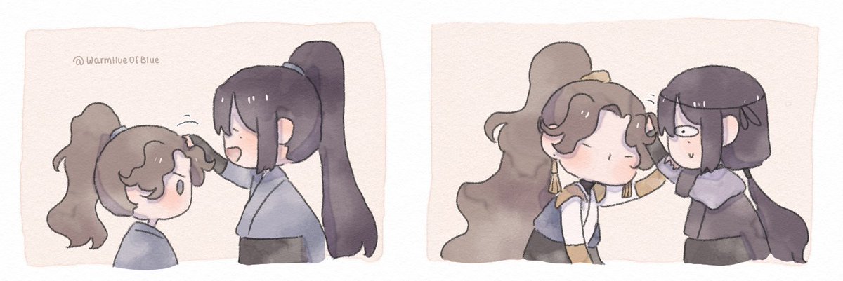 WarmHueOfBlue's tweet photo. #quanyin #TGCF just my favourite bois. I wonder what they will look like in the donghua &amp; manhua....🥴 https://t.co/p5FN34tY1I