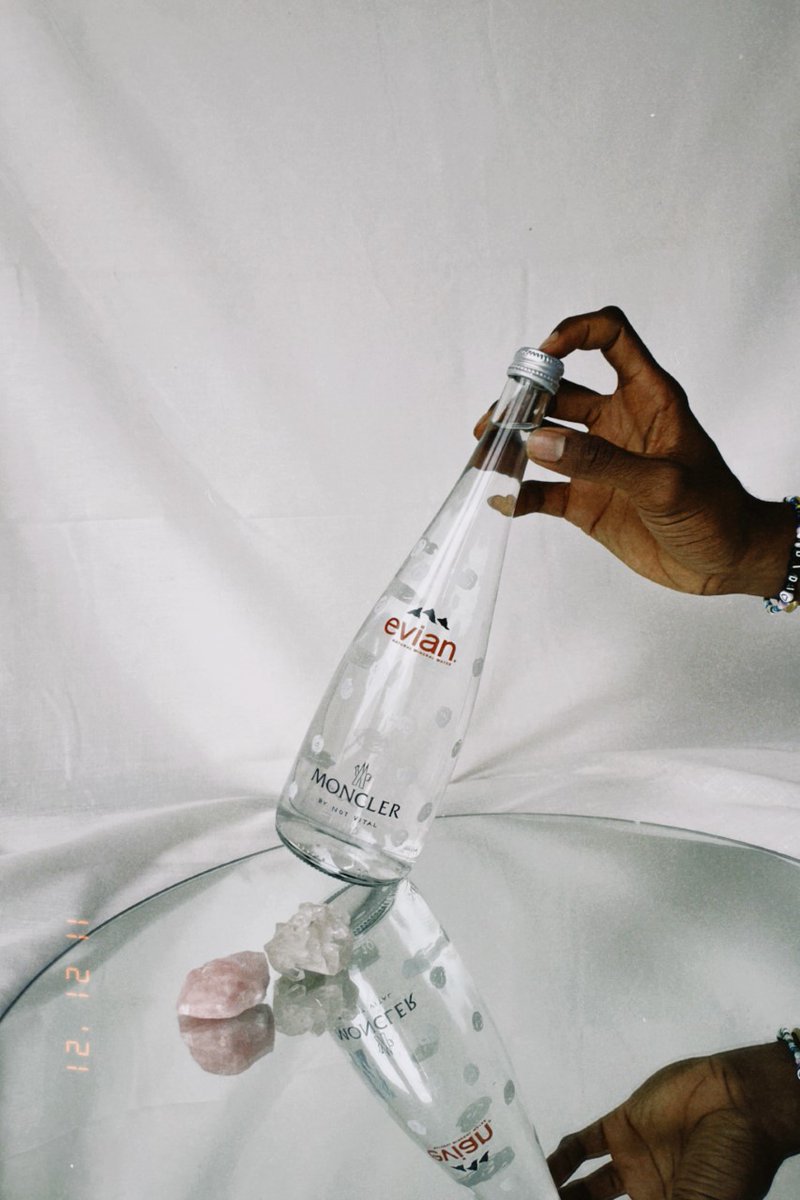 Now we all know what @enzo_lefort will be drinking to close out the the year. Why not bring in the new year with our limited edition bottle with <a href="/Moncler/">Moncler</a> by contemporary artist Not Vital? #evianxmoncler #notvital