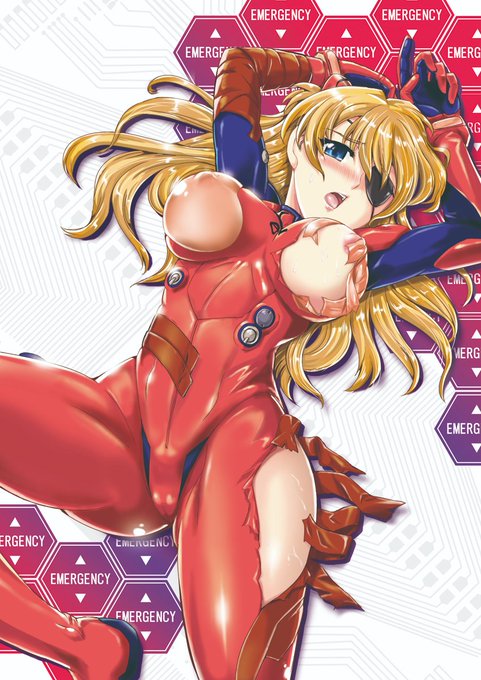 過去絵から。新しいプラグスーツのアスカも描いてみたいね。来年ね～

#アスカ生誕祭2021 