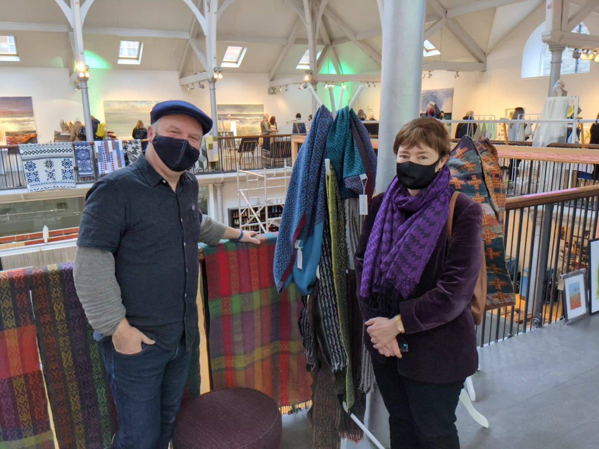 DovecotStudios's tweet photo. Thank you @SarahBoyack for showing support by visiting us and @ed_glow today for #SmallBizSatUK. Pictured with Scottish designing talent @PickOneWeaver, @thom_tricia and @caroline_finlay. 

GLOW is on today &amp; tomorrow - come and support small creative businesses in style. https://t.co/63e7IkiEA4