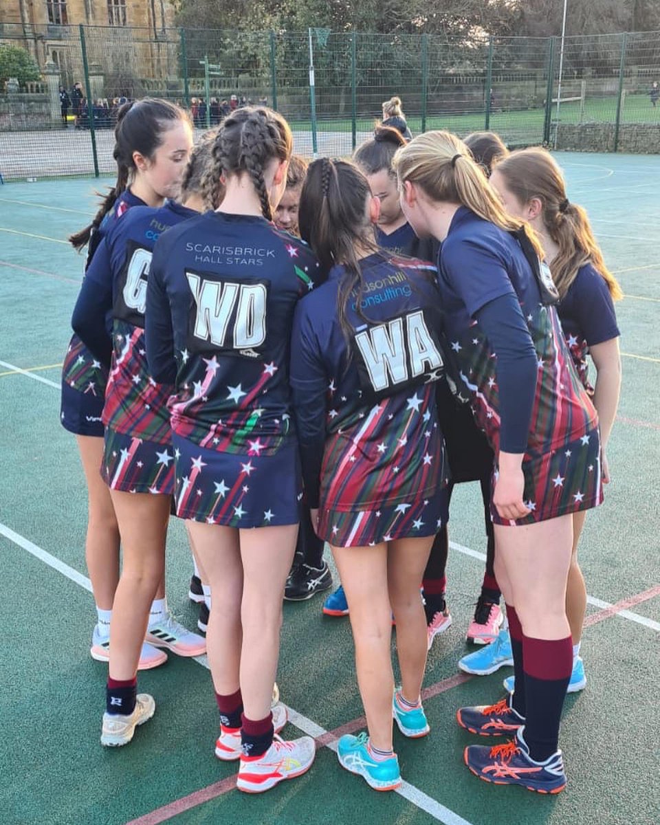 ScarisbrickPE's tweet photo. Well done to our #Netballteams in Thursday’s fixtures 🌟
Y7 Hall Stars won 16-13. There was fantastic play down the court, supported with great movement in the defending and shooting circle.
U15’s had very close fixtures, with the girls demonstrating huge versatility on court. https://t.co/UMy5JO0r9J