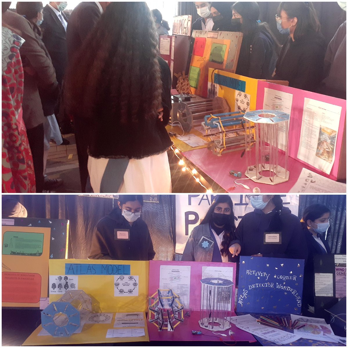ShamshadMirwat's tweet image. Particle Physics ,ATLAS  model presented and explained by my students at Science fair. It was pleasure seeing them explaining cutting edge science to parents ,teachers and to their fellows.

 @ATLASexperiment
@DrJeffWiener
#ScienceGateway
@joeniemela 
@PoonehSabouri