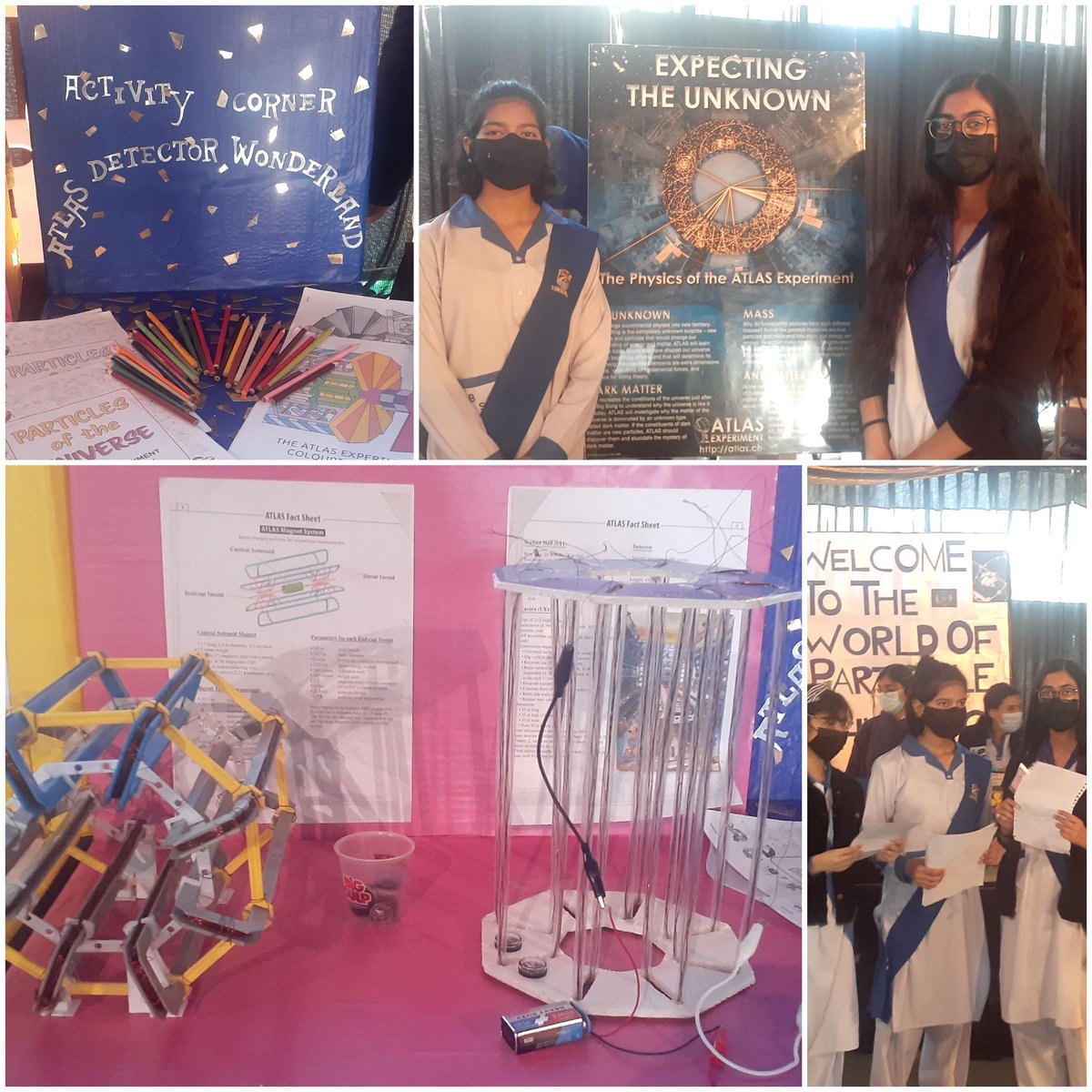 ShamshadMirwat's tweet image. Particle Physics ,ATLAS  model presented and explained by my students at Science fair. It was pleasure seeing them explaining cutting edge science to parents ,teachers and to their fellows.

 @ATLASexperiment
@DrJeffWiener
#ScienceGateway
@joeniemela 
@PoonehSabouri