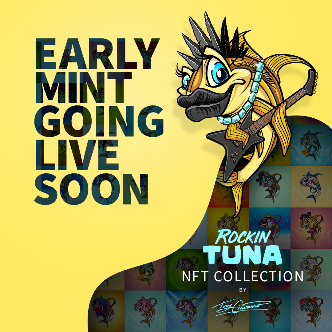 rockintuna's tweet photo. Thank you and we appreciate all the love!

We have a few whitelist spots open and it's closing soon.

If you want in:

1⃣ Retweet &amp; ❤️
2⃣ Send us a DM "Whitelist Please"

This will guarantee your chance to mint at a lower price.

#nftcollectors #nftart #NFTs #rockintuna https://t.co/cQRTnqEKgA