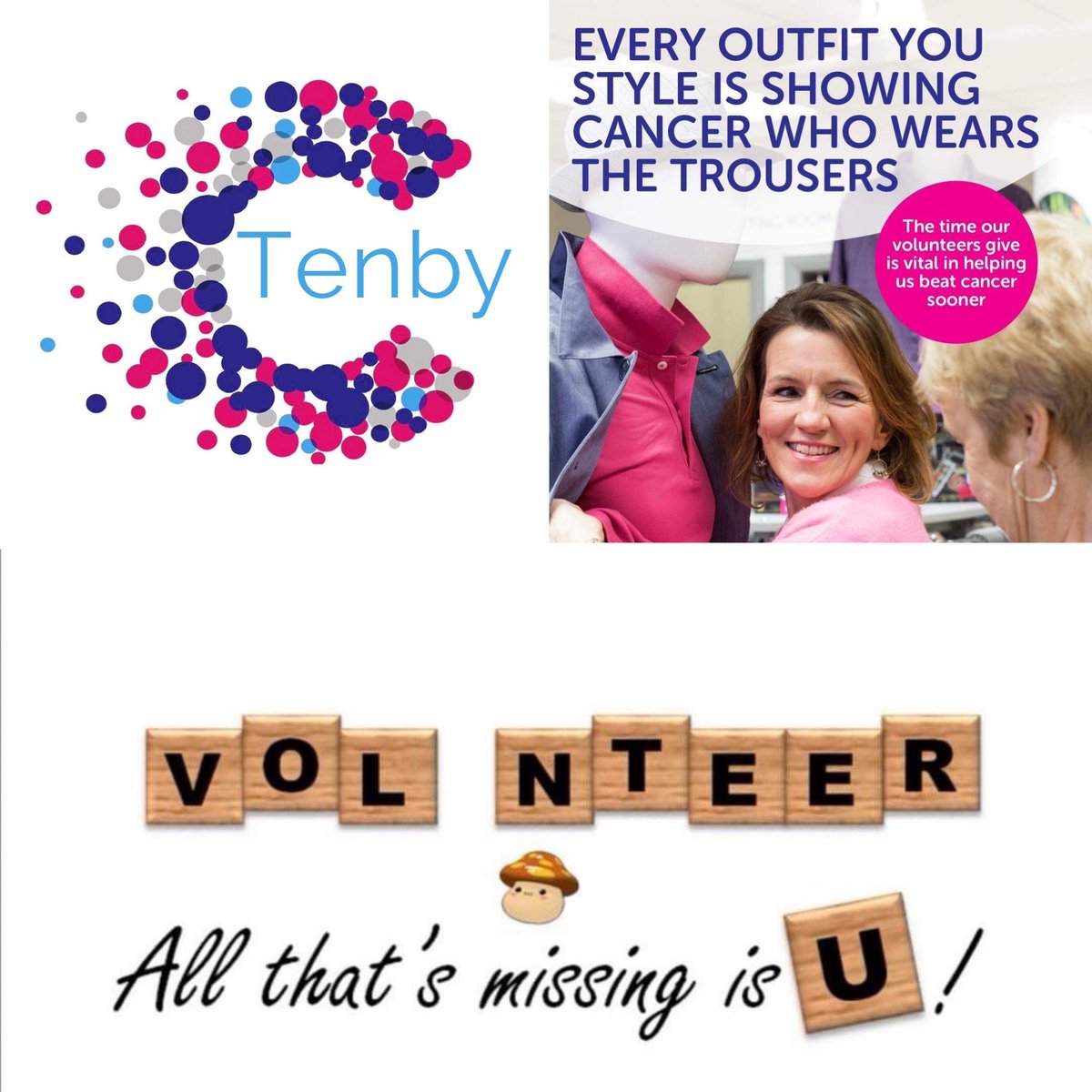 Are you looking to fill your time this winter? Has end of season left you wanting more? Then #Volunteer here <a href="/CRUKTenby/">CRUK Tenby Shop</a>, any time you can spare helps us keep up with our life saving research! Pop in or call for more information! #Tenby <a href="/tenbyobserver/">Tenby Observer</a>