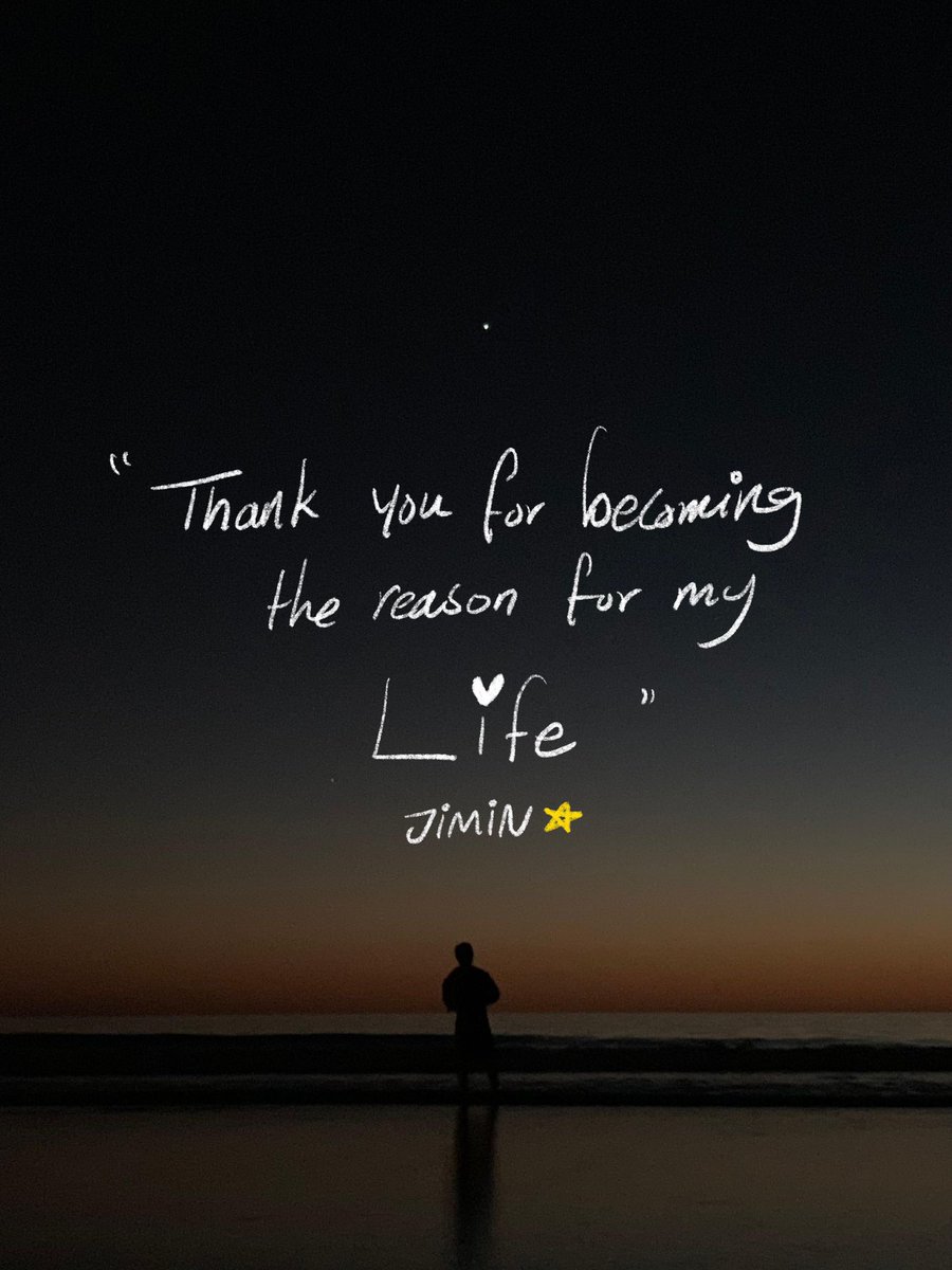 jiminbeakie's tweet photo. Jimin 🌟: thank you for becoming the reason for my life. https://t.co/ZLHyT2JyYd