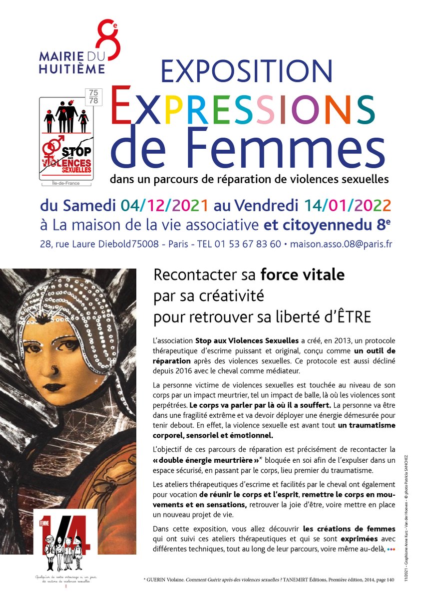 SVSassociation's tweet photo. Chers amis, 
Venez découvrir la puissance de ces oeuvres exposées à la maison des associations Paris 8.
Venez nombreux et n'hésitez pas à partager ! https://t.co/waNDSIz0mS