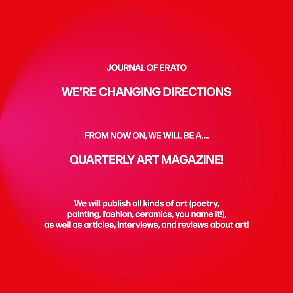 journal of erato | submit! 🌷 tweet media