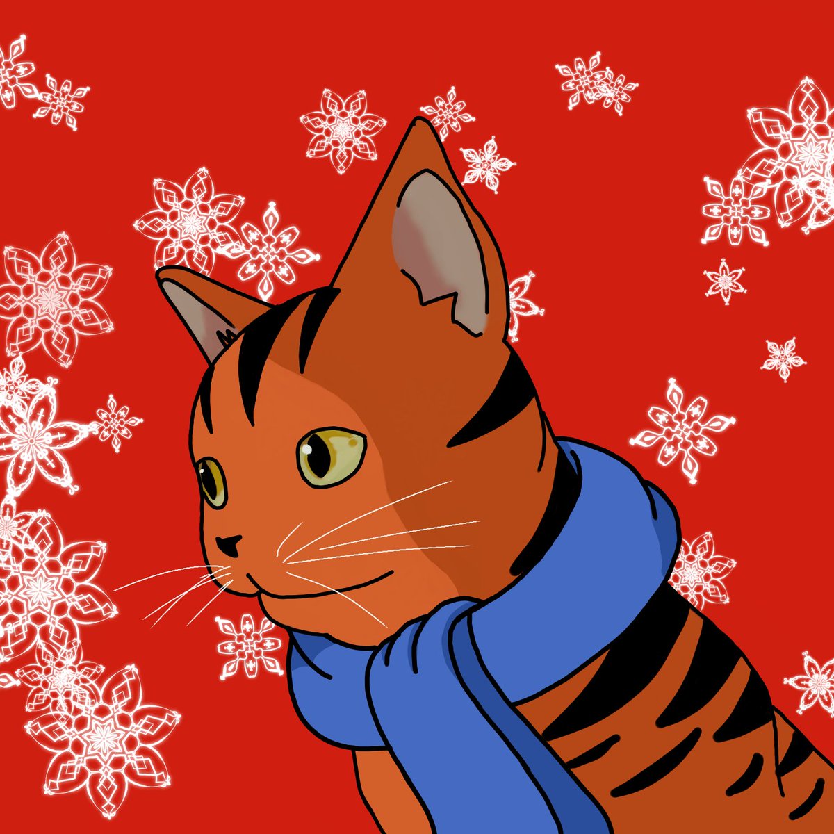 Hello everyone. I created my first NFT drawing. This is a New Year's cat, which is waiting for 2022, this is the year of the tiger. The auction is already taking place here: goo-gl.me/19W9c #NFT #NFTs #nftart #nftcollectors #NFTartist #NFTGiveaways #NFTdrop #NFTdrops #NFT