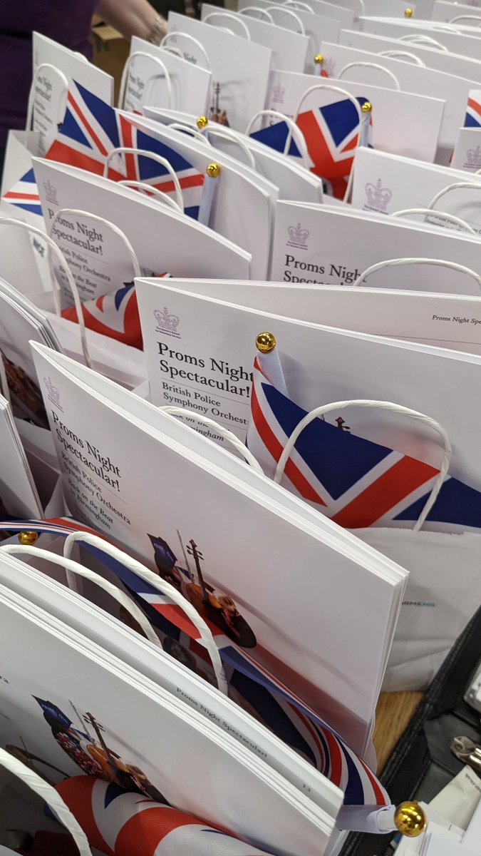 policeorchestra's tweet photo. LESS THAN 7 HOURS TO GO
#Birmingham are you ready? We've been busy already this morning. Have these got your names on? Tickets still available for our #PromsNightSpectacular at 7:30 tonight at Symphony Hall @BMusic_Ltd 
#BPSOProms #BPSOChristmas #Christmas
https://t.co/e4U90hq1eG https://t.co/be3FCGEJdd