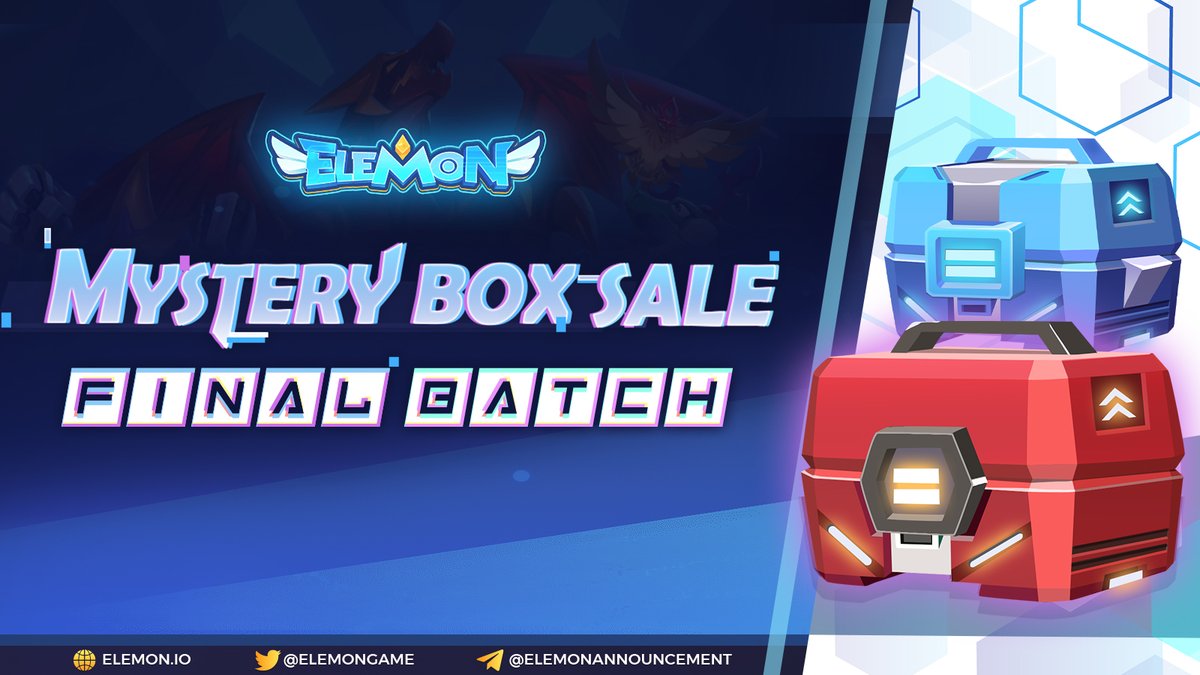 ElemonGame's tweet photo. 🔥THE FINAL ELEMON MYSTERY BOX SALE SNEAK PEEK #2🔥
 
⏰Tentative time: DEC 6,2021
 
As announced yesterday, this final Elemon Mystery Box sale will be a different story since there are 2 TYPES of Box with distinct parameters as👇👇
🎁Elemon Mystery Box 2
🎁Elemon Mystery Box 3 https://t.co/fspnoZivFW