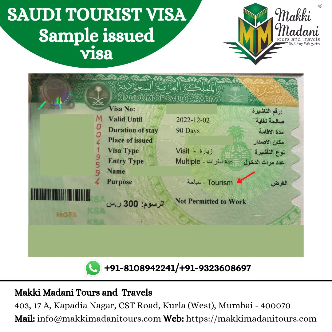 Visa arabia tourist saudi