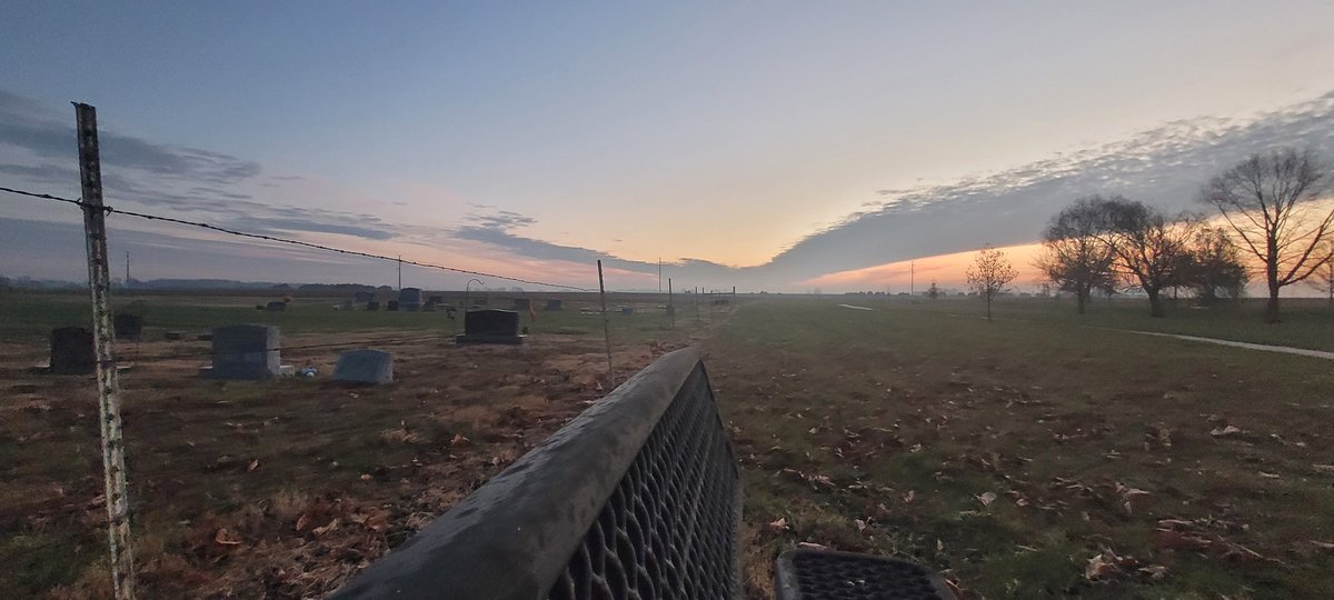 Up early this AM went to find a bench to see the sun rise Highly recommended My bench was on the edge of a park for children, life & vitality The cemetery on its border is a record of lives & place of rest We are never far from either. Today is a beautiful day to be alive Enjoy!