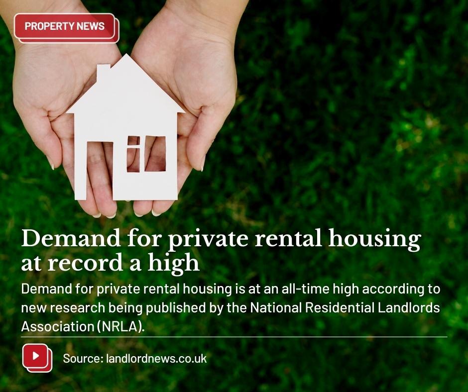 Regal_Estates's tweet photo. Property news: 

Demand for private rental housing at record a high

Demand for private rental housing is at an all-time high according to new research being published by the national residential landlords association...

Source: Landlord news https://t.co/3pLPZyM19q
