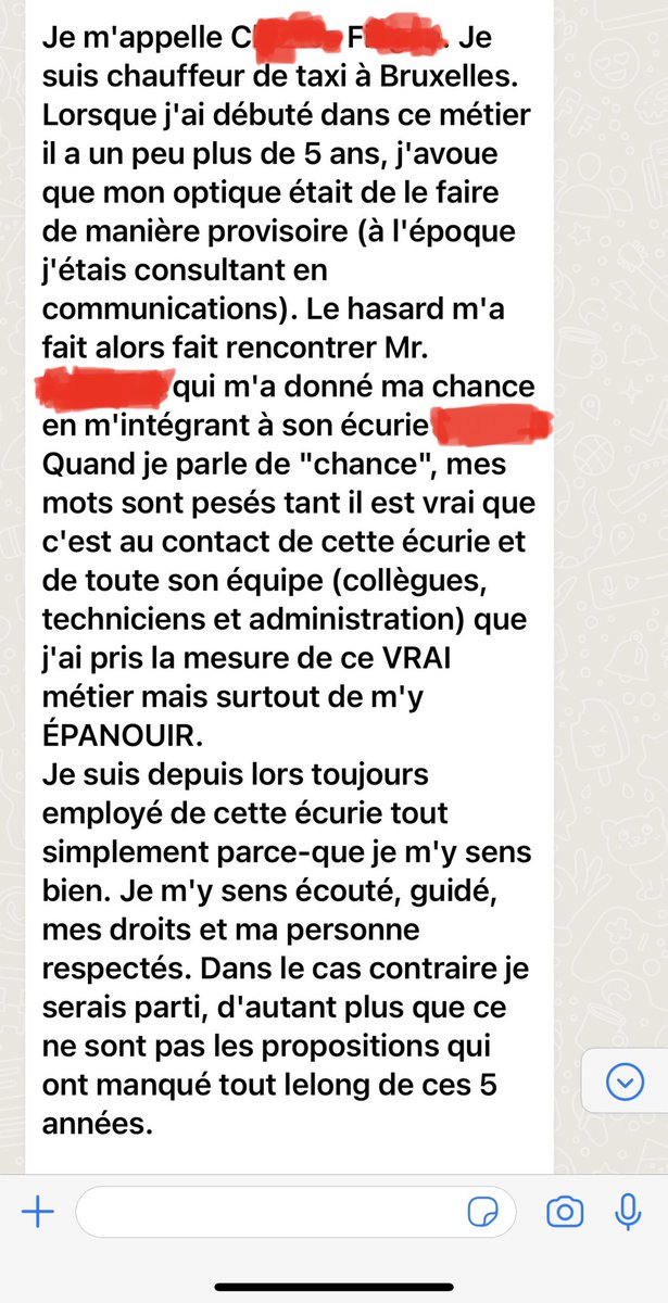 mbeggar's tweet photo. @belette_rouge @grosfilley @BX1_Actu Le témoignage de ce « chauffeur-esclave » (mars 2021) a certainement été arraché sous la menace d’un revolver sous la tempe par la « mafia taxi » 😉
Comme dans tous les secteurs, personne ne nie l’existence de problèmes. Mais delà à généraliser et basher constamment… https://t.co/RnwNJ5wEnA