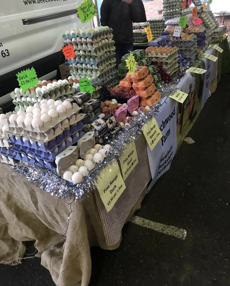 BeechwoodEggs's tweet photo. All set up at @ReadingFarmMkt this morning - At the Cattle Market, Great Knollys St. RG1 7HU! #Eggs #Reading #ReadingMarket #Rdg #RdgUK #SmallBizSatUK #InReading #RG1 #Foodies https://t.co/ZkhB6rrxNX