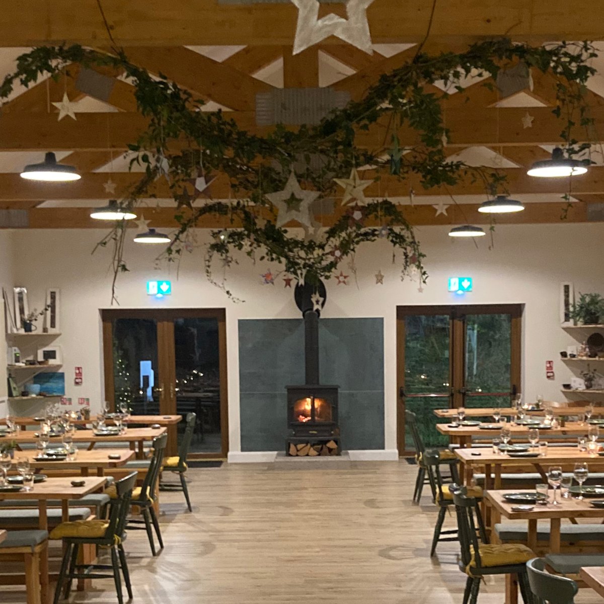 Decorations are up. 
Arts and Crafts on Sale.
Confit Goose 7pm Fri/Sat, 1pm Sun.
Vegetarian alternative available.
023 886 9199
#restaurant #arts #crafts #gallery 
#handmade #handcarved #handcrafted 
#spoons #baskets #paintings #cards #prints 
#christmas2021 #ruralcrafts