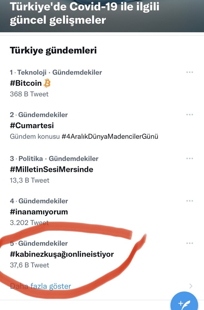 🙋‍♀️🙋Twitter Türkiye gündem listesinde 5. Sıradayız❗️ Birinci sırayı alalım, 1 milyon tweet atalım❗️ Bütün öğrenciler birleşiniz❗️ #kabinezkuşağıonlineistiyor