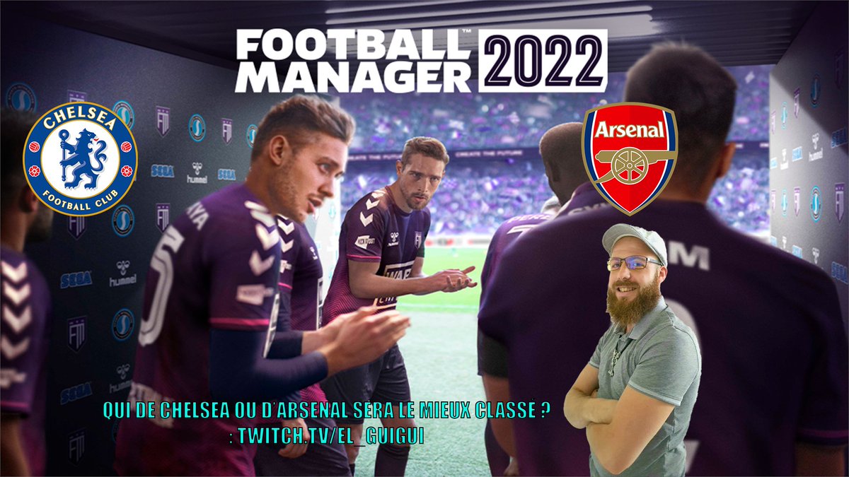 Bonjour tout le monde
 
On continue à 14 h notre multi #FM22  en #Stream avec @Toch_du_7160 

👉 Le choc <a href="/Arsenal/">Arsenal</a> 🆚 <a href="/ChelseaFC/">Chelsea FC</a>
👉 Viens créer ton joueur pendant le mercato

🎥twitch.tv/el_guigui

#fm #footballmanager