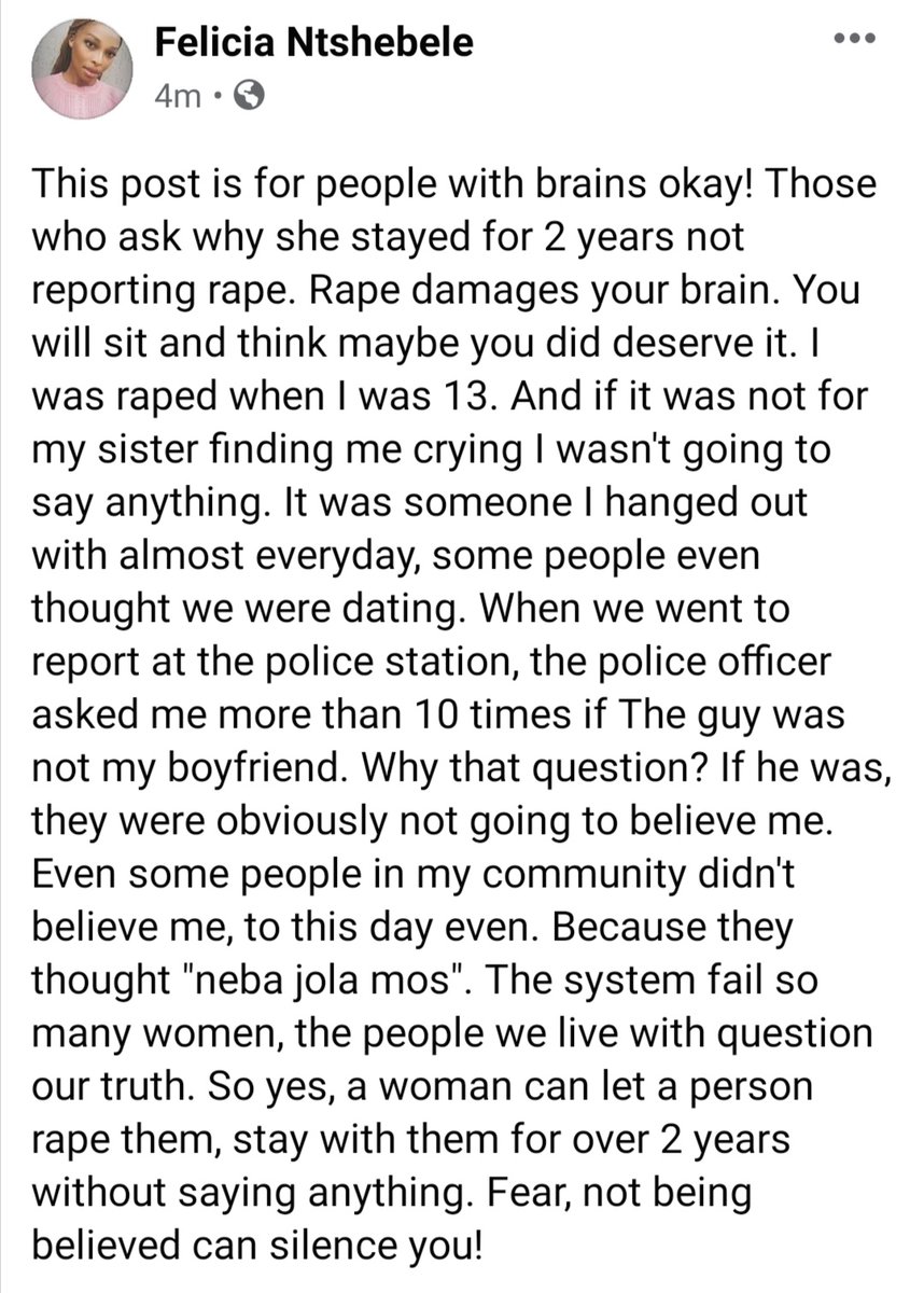 GrownWomanSemin's tweet photo. I believe Amanda. I believe Masechaba. I believe all of them. Until it happens to you, you shouldn't have an opinion! https://t.co/3gdenyjjpb