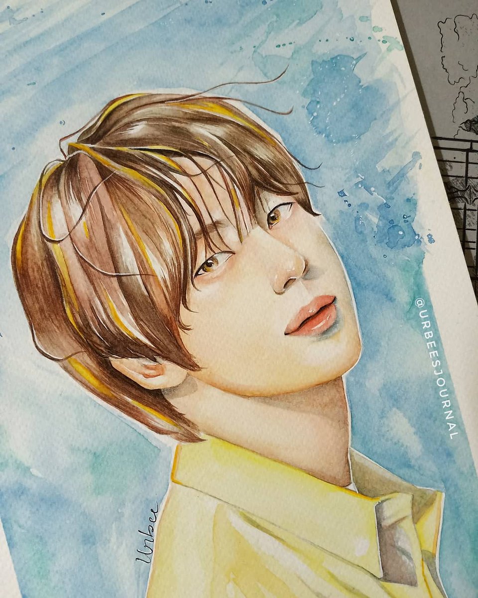 #HAPPYJINDAY I drew this a while ago but I felt like posting this now (*˘︶˘*).｡*♡ 
#OurDecemberAngel #JINDAY #OurPreciousFlowerJin #OurMoonJinDay 🥺💜