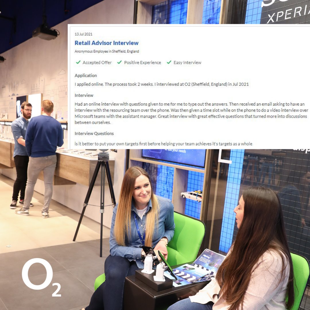 O2Careers's tweet image. On #Glassdoor interviewees can leave their thoughts and hints on our interview process for all to see. These reviews offer insight from the perspective of an applicant across our roles and different departments. #WhyO2

➡️ - tiny.cc/O2-Interviews