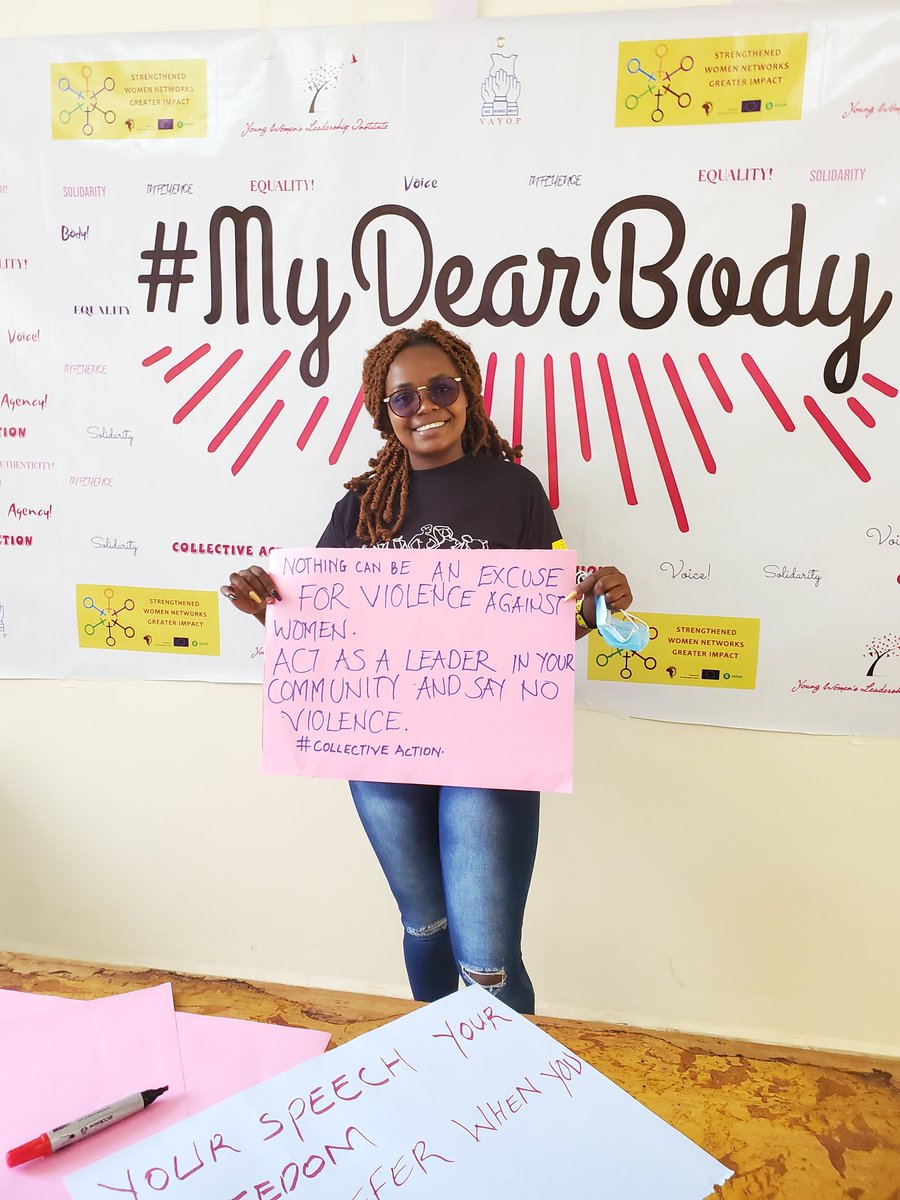 ywli_info's tweet photo. Three events happening today under #MyDearBody campaign.
1. Mombasa by @ladywell19
2. Maseno University by @HawahKone
&amp; @Komuono
3. Kibra by @apdkdisability 
Thank you @FemnetProg @woman_kind @EU_Commission @Oxfam @gatesfoundation @ajws for your continuous support. https://t.co/SshCH5M8wd