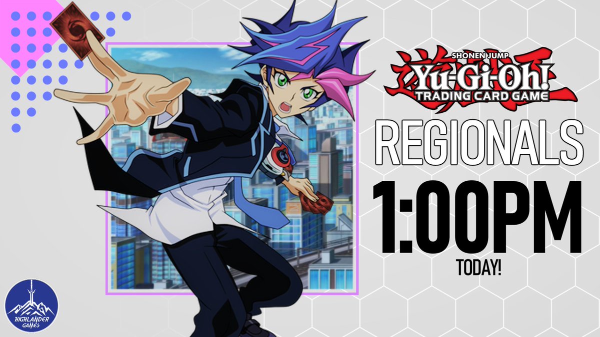 Are you ready duelists?!

The Yugioh Regionals Qualifiers will be held in-store today-- we look forward to seeing everyone there!

Highlander Games' own Cafe will also be open today, so be sure to stop by for some food &amp; a hot drink to keep you warm in this weather!🔥🔥🔥
#yugioh