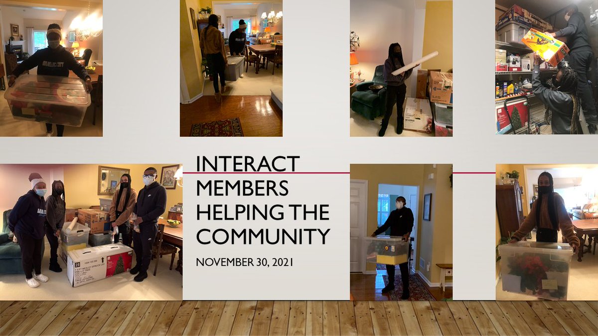 Helping community members in need, that’s one of the core values of the Interact Club.  Four students helped a neighbor at Creekside Village move decorations from storage to her living room.  Students serving our community!  #ChiPride