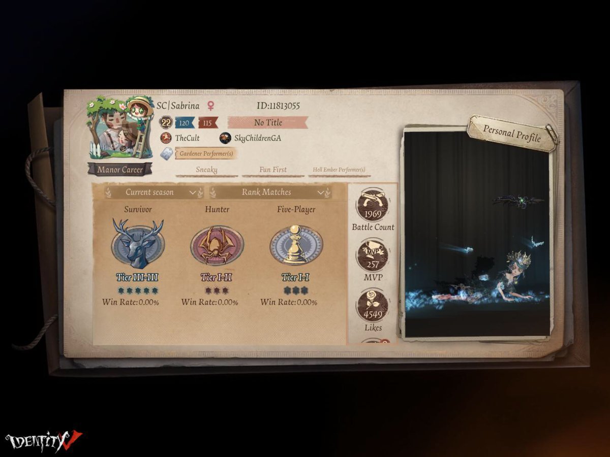 SabrinaxBlaze's tweet photo. I'm playing Identity V. Fancy a game? https://t.co/jR8dJSS3sf