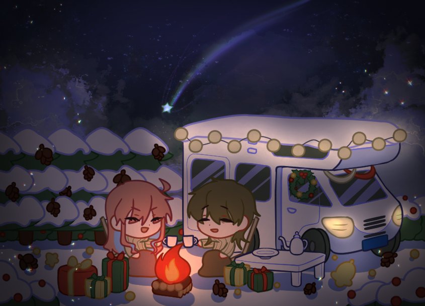 moonriver359's tweet photo. 🎄크리스마스 한정 커미션 샘플타래🎄 https://t.co/h1MDQiCr8V