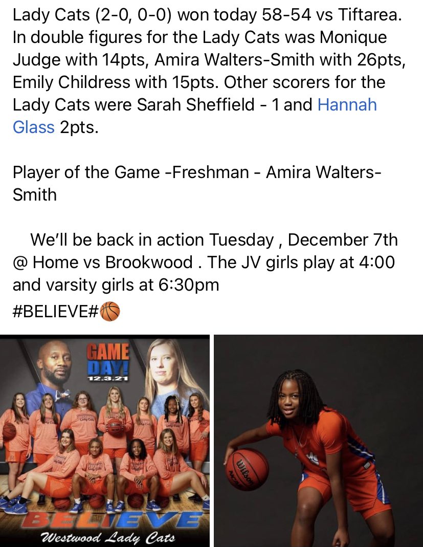 Player of the game! <a href="/dharris2261/">Coach D.Harris</a> <a href="/HoopSeenW/">HoopSeenW</a> <a href="/coach_ron_/">Coach Williams</a> <a href="/CoachSueFSU/">Sue Semrau</a> <a href="/CoachJoniTaylor/">Joni Taylor</a> <a href="/CoachJoy2u/">Joy</a> <a href="/reddsmith10/">redd34</a> <a href="/JosieRenae82/">JosieRenae82</a>