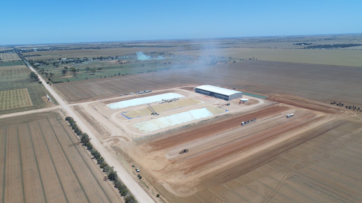 Starting to get a bit tight on space. No isn’t wasn’t a fire today, just the burnout comp next door @ the race track. #lentils #wheat #barley
