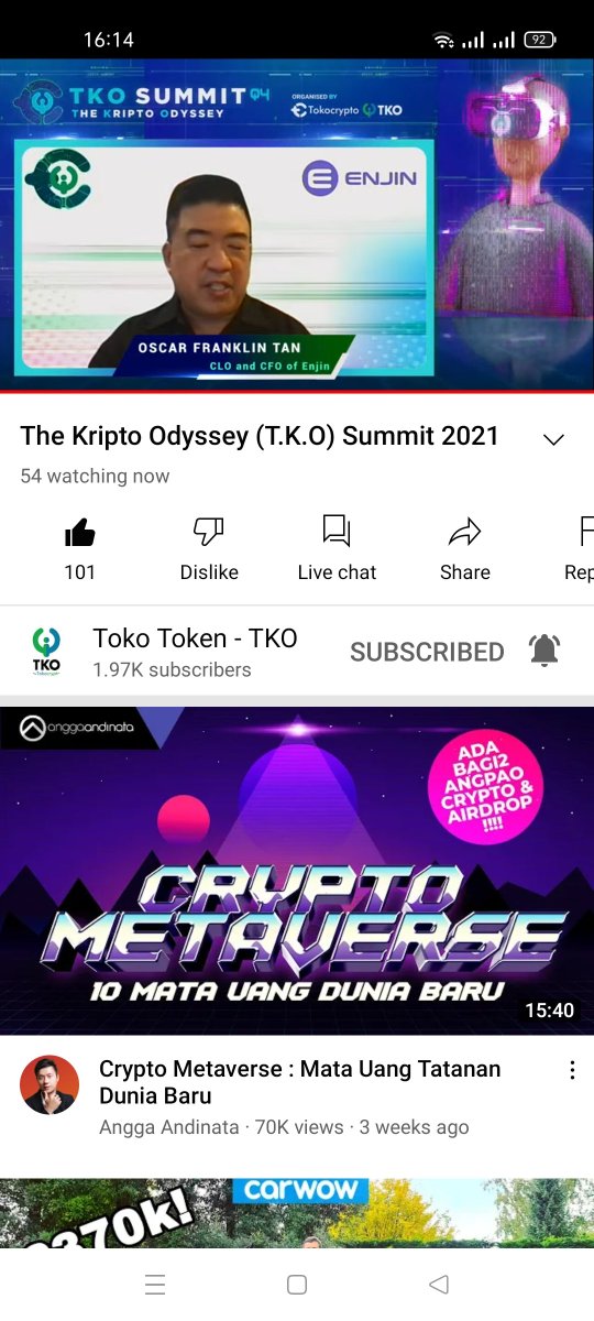 realAdhika's tweet photo. My attendance in #TKOSummit2021 😍

You can join this event too guys 
@Ida_nurmayasari , @abelputra38 , @sarjani8504

@Tokocrypto
@tkobytokocrypto 
Check this out 💫 https://t.co/jfRbe9eyfh