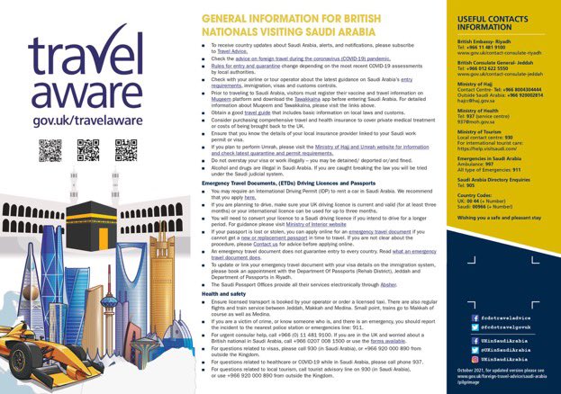 UKinSaudiArabia's tweet photo. Traveling to #Saudi 🇸🇦 for F1 @SaudiArabianGP 🏁🏎?
✅ Check travel advice                        ✅ Get travel insurance                        ✅ Understand local Covid-19 rules Make a pit-stop at our Travel Advice page https://t.co/OR71e6OS4Q

#BritsinKSA https://t.co/7eXSrDuzn2