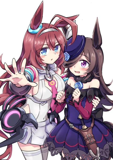 ブルボンとライスのイラスト
#ウマ娘  #ウマ娘プリティダービー 