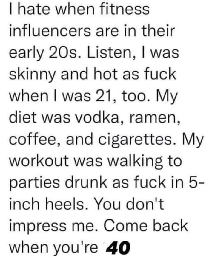💯 #90srocked #partydiet