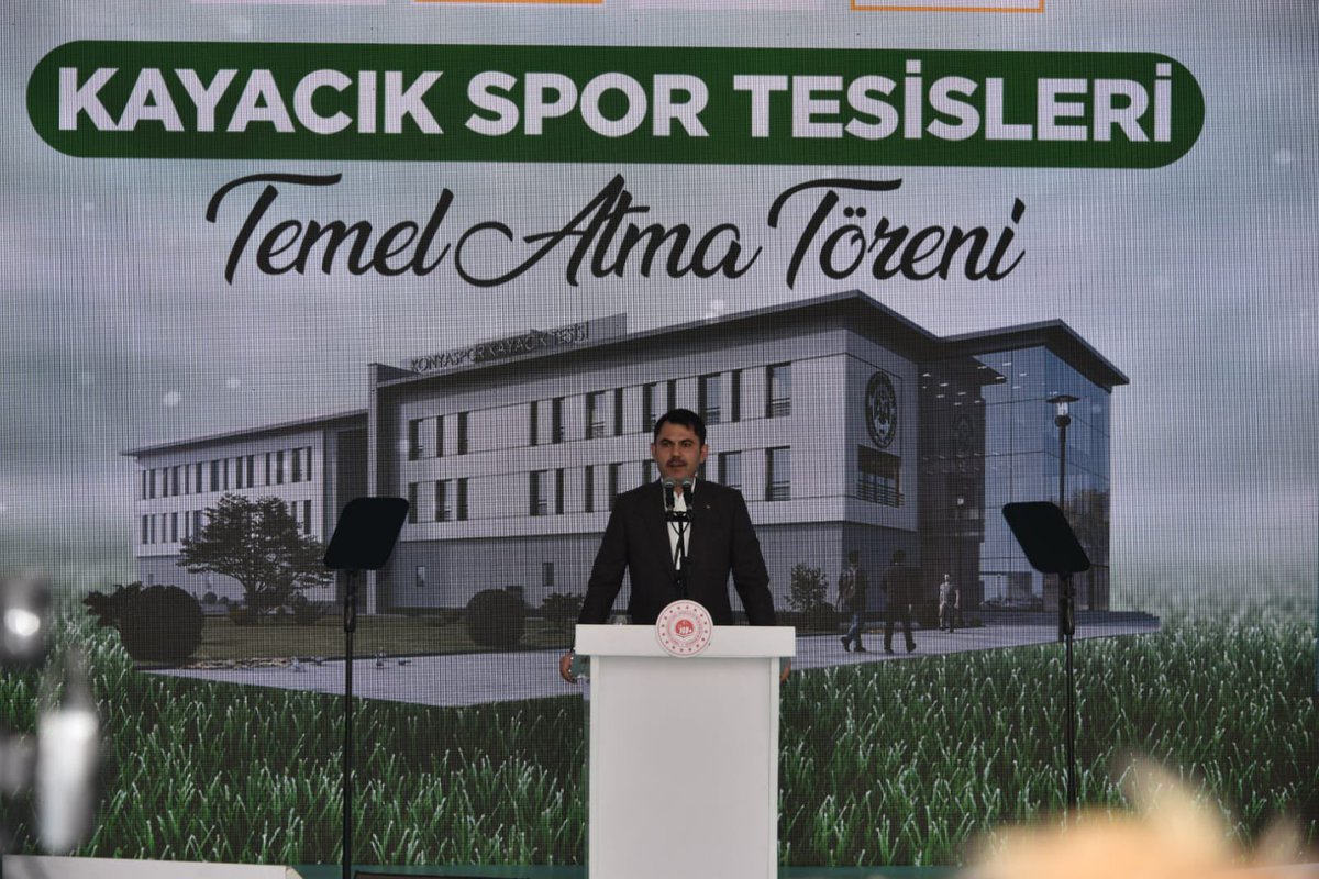hkilca's tweet photo. Çevre, Şehircilik ve İklim Dğş. Bakanımız Sn. @murat_kurum’un katılımlarıyla temeli atılan Kayacık Spor Tesisleri‘nin şehrimize ve Konyaspor’umuza hayırlı olmasını diliyorum. https://t.co/0sXb81mS0n